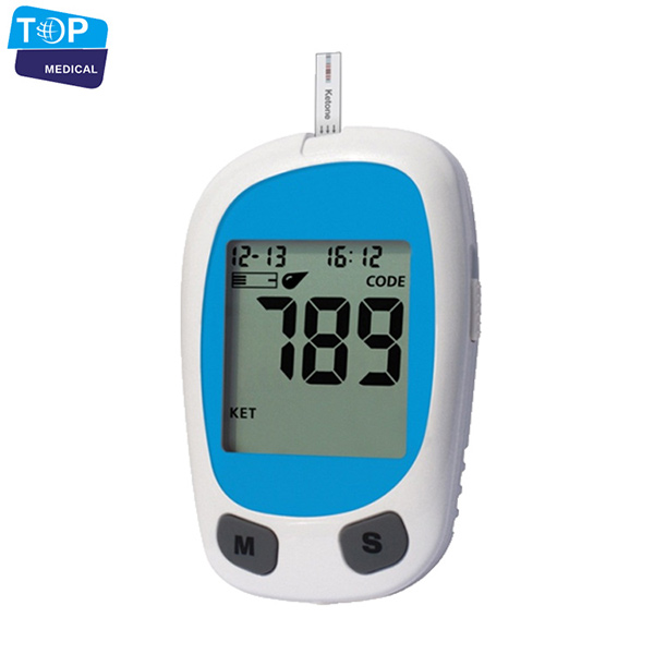 Fast test ketone meter and blood glucose meter two tests in one meter 