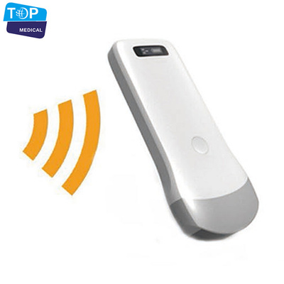 portable black and white wireless ultrasound convex probe